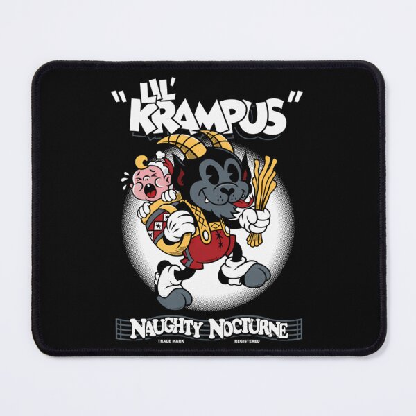Item preview, Lil Krampus Vintage Cartoon Creepy Cute Rubber Hose Christmas designed and sold by RobynPeckArt.