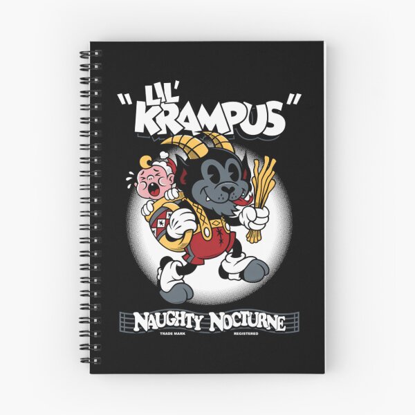 Item preview, Lil Krampus Vintage Cartoon Creepy Cute Rubber Hose Christmas designed and sold by RobynPeckArt.