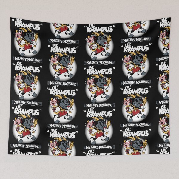 Item preview, Lil Krampus Vintage Cartoon Creepy Cute Rubber Hose Christmas designed and sold by RobynPeckArt.
