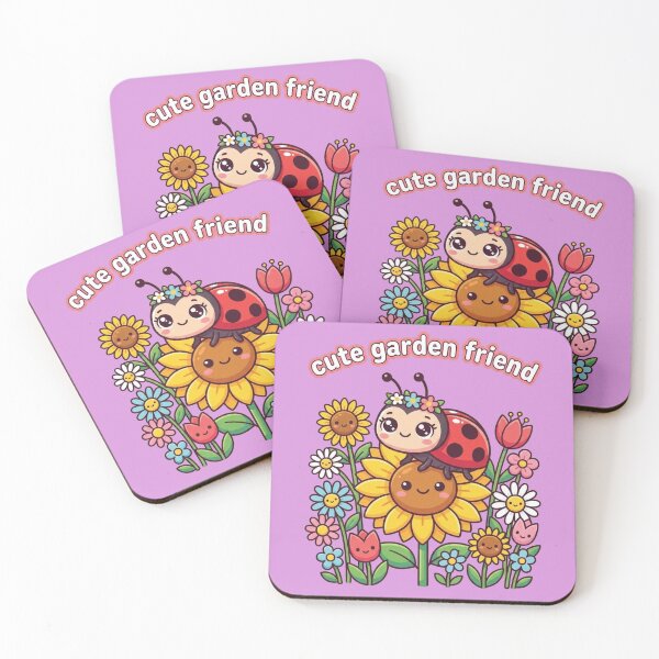 Item preview, Cute Garden Friend Sticker | Kawaii Ladybug & Sunflower Design | Floral Nature Lover Gift designed and sold by morning sun.