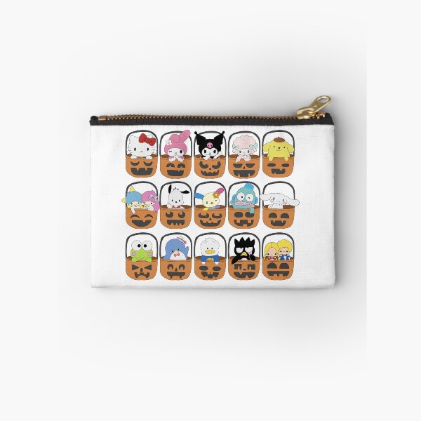 Item preview, Cute Sanrio Characters in Pumpkin Baskets Halloween Kawaii Fall Illustration designed and sold by Iska-Designs.