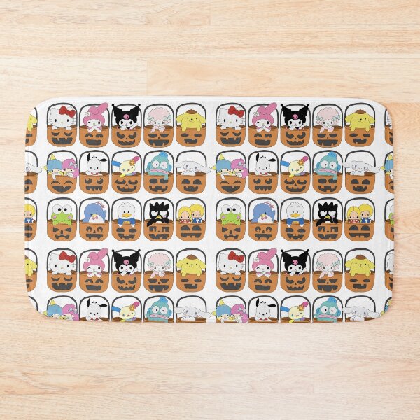 Item preview, Cute Sanrio Characters in Pumpkin Baskets Halloween Kawaii Fall Illustration designed and sold by Iska-Designs.