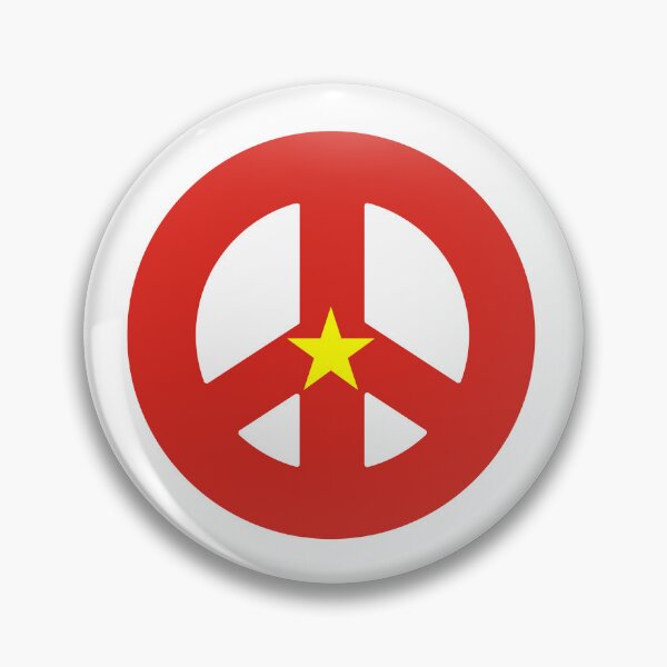 Item preview, Vietnamese Peace Symbol Flag designed and sold by wickedcartoons.