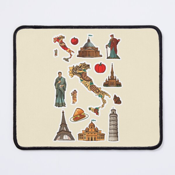 Item preview, Vintage Europe Travel & Culture Sticker Pack - Italy, France, Landmarks designed and sold by Yasmine Mohammed.
