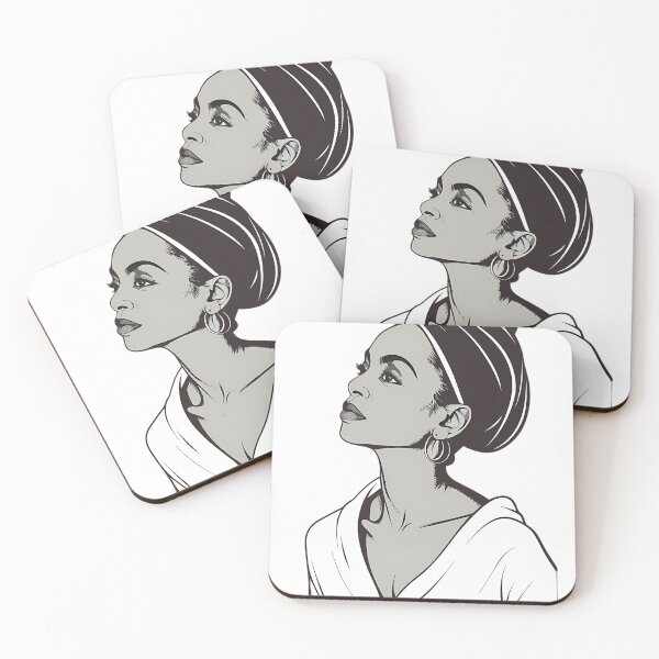 Item preview, Sade â€“ Graceful Woman â€“ Minimalist Line Art Portrait designed and sold by VaporThicket.