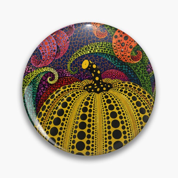 Item preview, Polka Dot Pumpkin Garden – Psychedelic Floral Fantasy Art designed and sold by GutyzDesignsES.