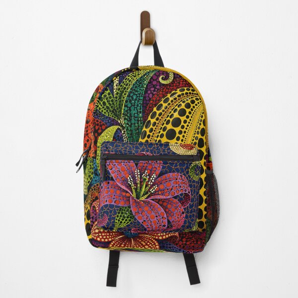 Item preview, Polka Dot Pumpkin Garden – Psychedelic Floral Fantasy Art designed and sold by GutyzDesignsES.