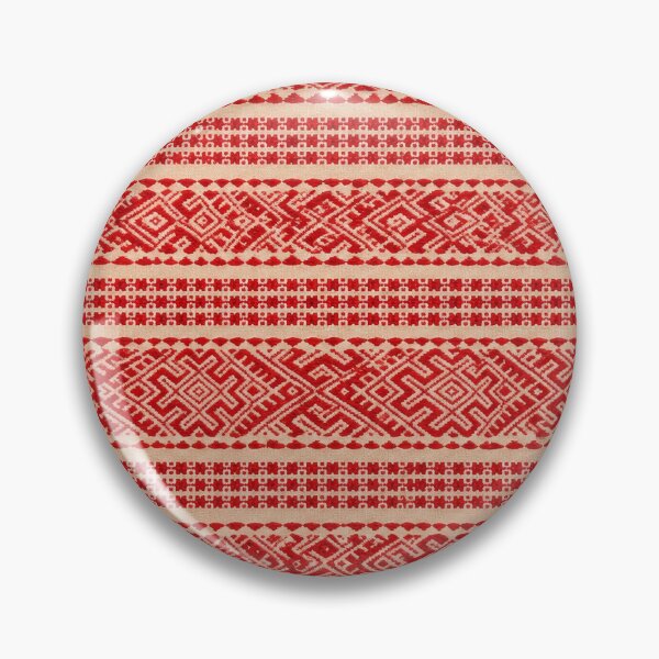 Item preview, Traditional Red Folk Textile Pattern designed and sold by DansCreations42.