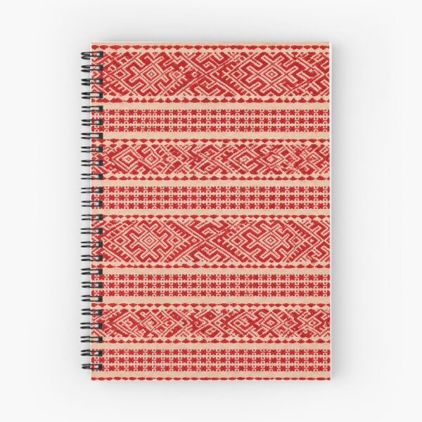 Item preview, Traditional Red Folk Textile Pattern designed and sold by DansCreations42.