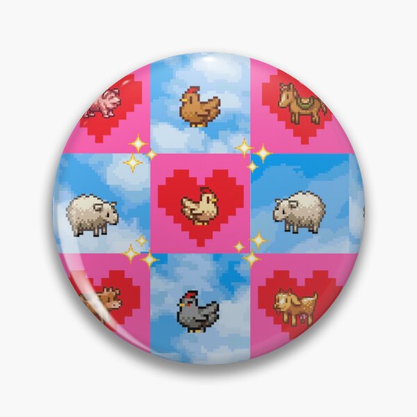 Item preview, Stardew Valley Animal Quilt | Cozy Farm Game Pixel Art Design designed and sold by Spotted Doodles.