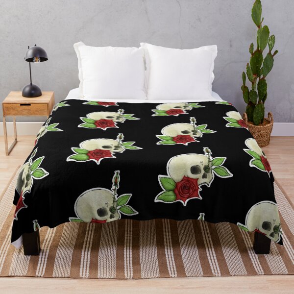Item preview, Skull with Roses designed and sold by MetalTea.