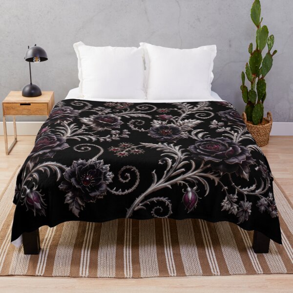 Item preview, Black Roses & Silver Filigree designed and sold by DansCreations42.