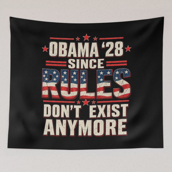 Item preview, Obama 2028 Since Rules Don't Exist Anymore designed and sold by SEINENGAPPI8.