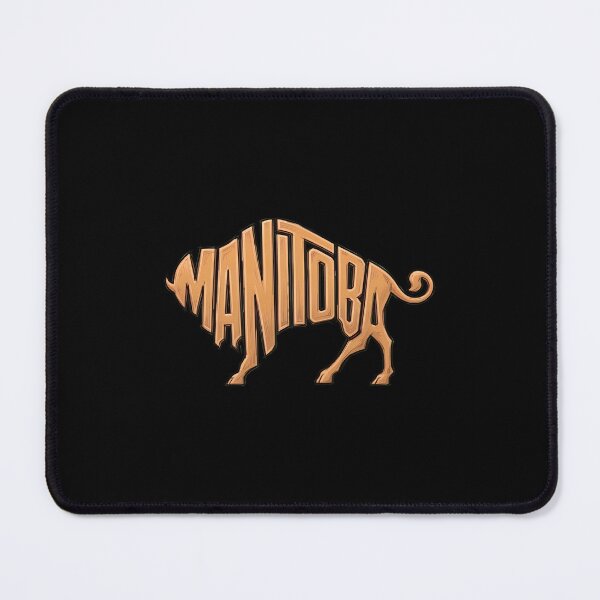 Item preview, Manitobas Bisons Typography -32 designed and sold by PomboGayArt.