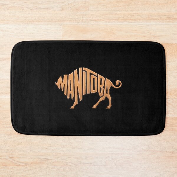 Item preview, Manitobas Bisons Typography -32 designed and sold by PomboGayArt.
