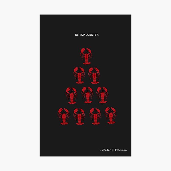 Jordan b. Peterson lobster Photographic Print