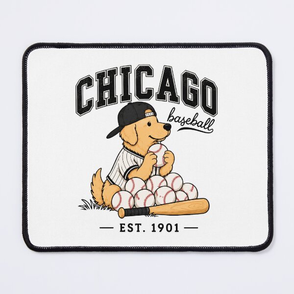 Item preview, Chicago Baseball Dog Cute Vintage Style designed and sold by tranhuonggiang.