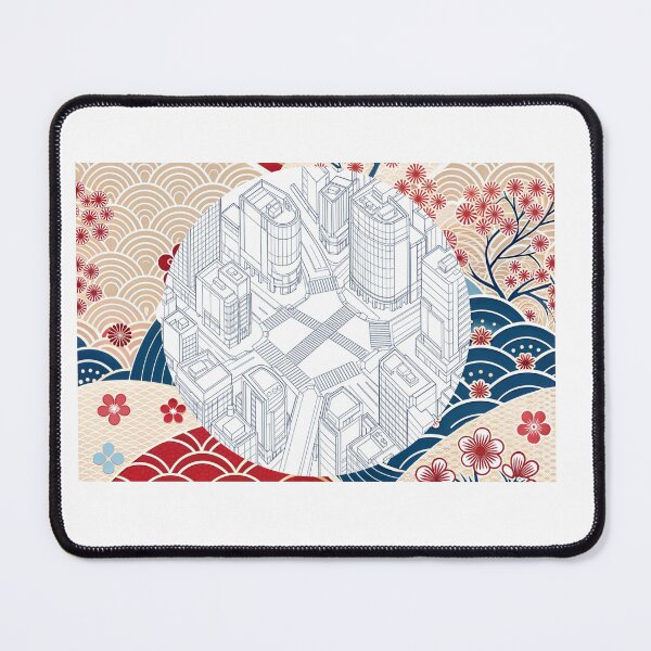 Item preview, Shibuya Crossing Tokyo – Traditional Japanese Pattern Cityscape designed and sold by japan-picto.