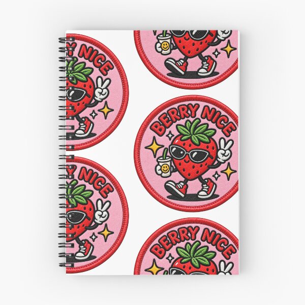 Item preview, Berry Nice – Cute Strawberry Retro Patch designed and sold by Abidel.