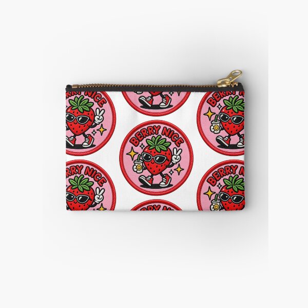 Item preview, Berry Nice – Cute Strawberry Retro Patch designed and sold by Abidel.