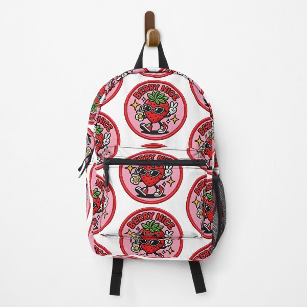 Item preview, Berry Nice – Cute Strawberry Retro Patch designed and sold by Abidel.