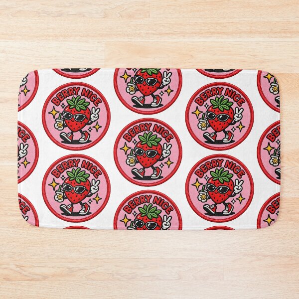 Item preview, Berry Nice – Cute Strawberry Retro Patch designed and sold by Abidel.