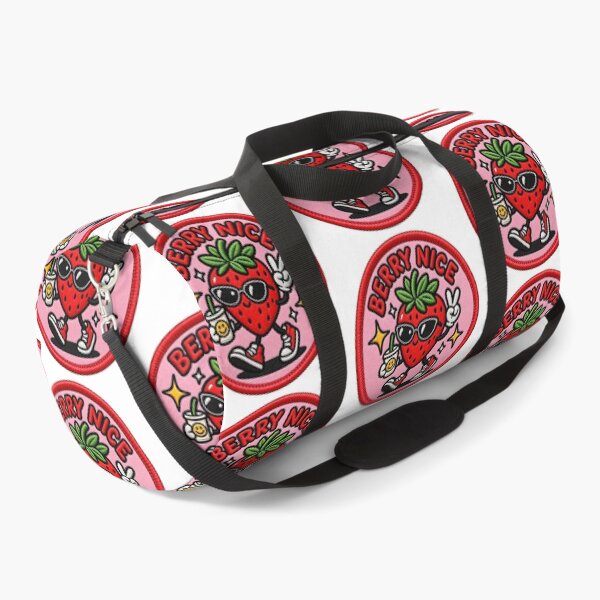 Item preview, Berry Nice – Cute Strawberry Retro Patch designed and sold by Abidel.