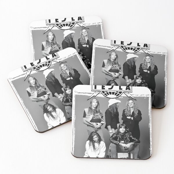 Item preview, Tesla â€“ Vintage Black & White Band Portrait designed and sold by ArtVibeArty.