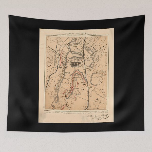 Item preview, The Gettysburg (Map Of Gettysburg Battlefield) designed and sold by AlleneAbbott.