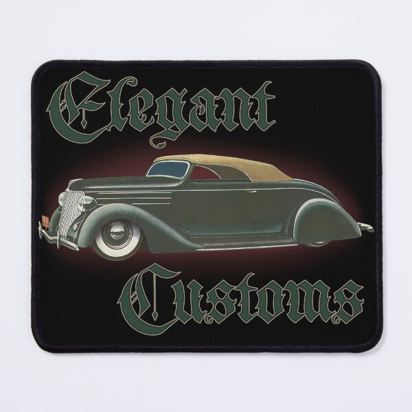 Item preview, 1936 Cabriolet chopped w text - Lowrider, Kustom, Hot Rod, Muscle Car designed and sold by Elegant Customs.