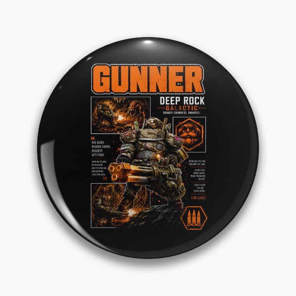 Item preview, Gunner Deep Rock Galactic Heavy Firepower Art designed and sold by PrestonChild.