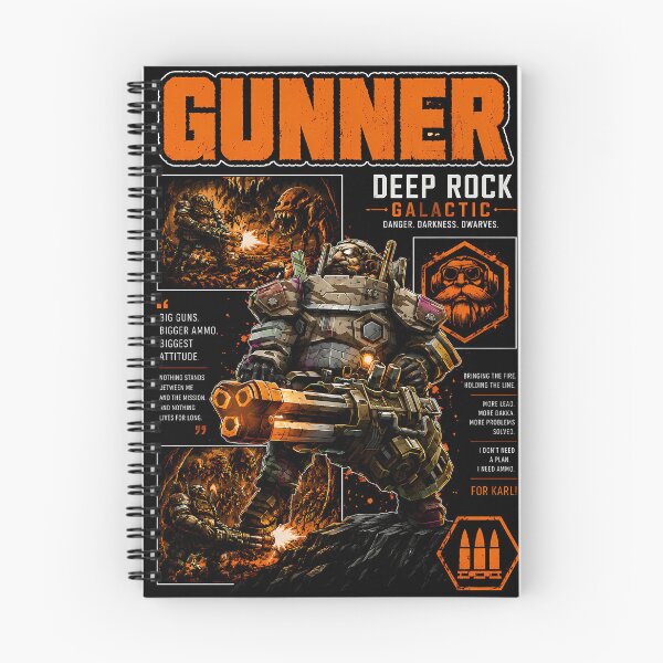 Item preview, Gunner Deep Rock Galactic Heavy Firepower Art designed and sold by PrestonChild.