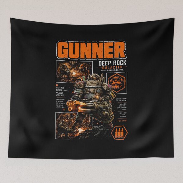 Artikelvorschau, Gunner Deep Rock Galactic Heavy Firepower Art entworfen und verkauft von PrestonChild.