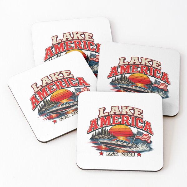 Item preview, Lake America Est 2026 Boating Speedboat Retro Sunset Patriotic designed and sold by SEINENGAPPI8.