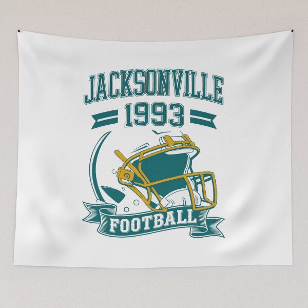 Item preview, Retro Football Helmet Jacksonville 1993 Design designed and sold by AndrewJac21264.