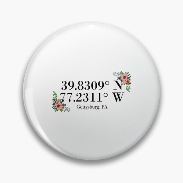 Item preview, Gettysburg Pa Coordinates designed and sold by AlleneAbbott.