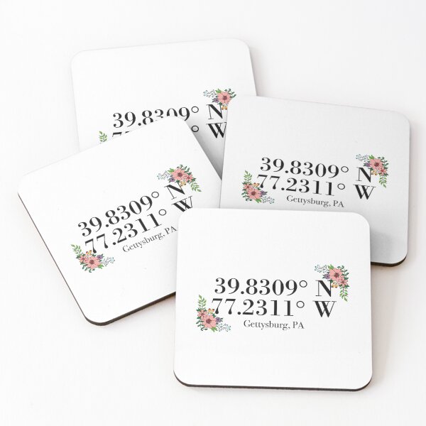 Item preview, Gettysburg Pa Coordinates designed and sold by AlleneAbbott.