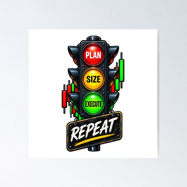 Item preview, Plan Size Execute Repeat designed and sold by VolatilityEdge.