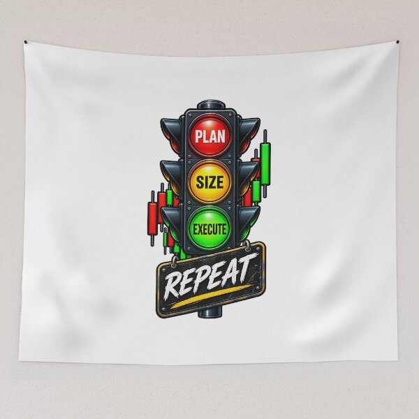 Item preview, Plan Size Execute Repeat designed and sold by VolatilityEdge.