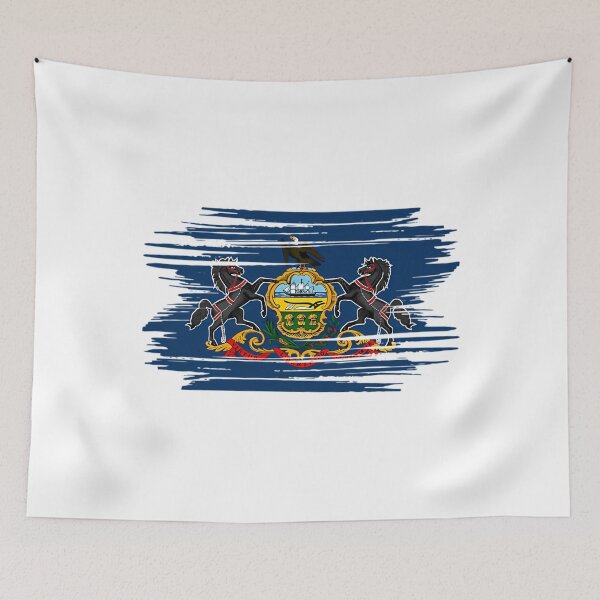 Item preview, Distressed Pennsylvania State Flag Pa designed and sold by AlleneAbbott.