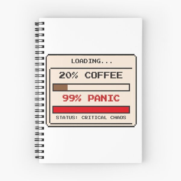 Item preview, 20% Coffee 99% Panic Retro Pixel designed and sold by SimplyDraftShop.
