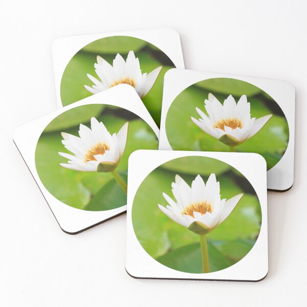 Item preview, White Water Lily Circle designed and sold by latifasolaam.
