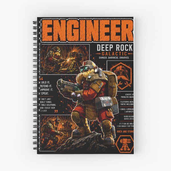 Item preview, Engineer Deep Rock Galactic Sentry Builder Art designed and sold by PrestonChild.