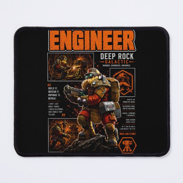 Item preview, Engineer Deep Rock Galactic Sentry Builder Art designed and sold by PrestonChild.