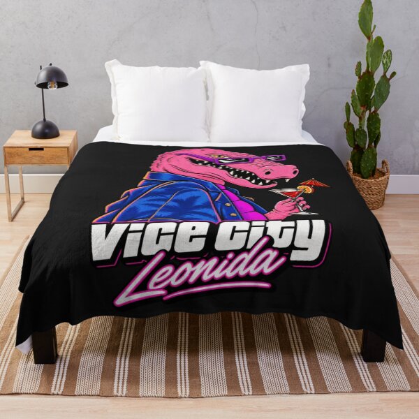 Artikelvorschau, GTA 6 Vice City Leonida Crocodile – Retro-80er-Jahre-Miami-Stil entworfen und verkauft von FelineFrenzyArt.