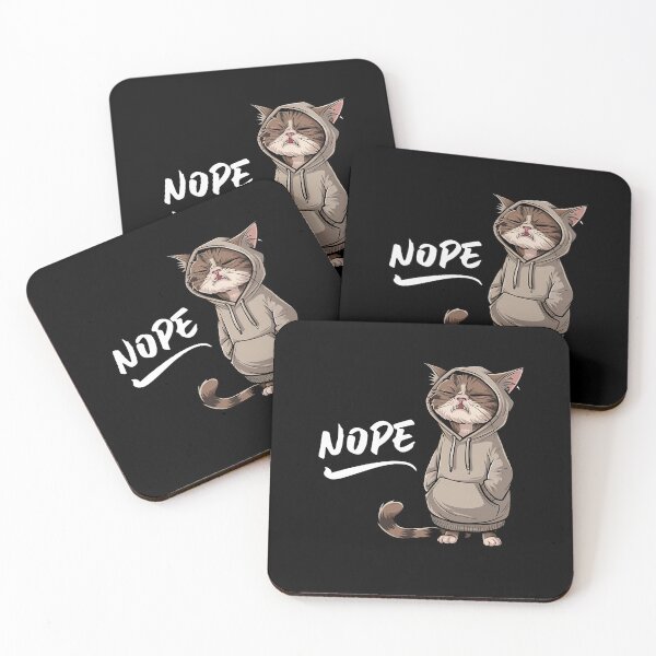 Item preview, Nope Funny Cat In Hoodie Birthday Gift designed and sold by Say It With Ink.