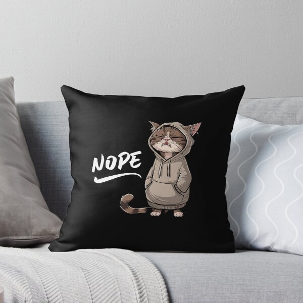 Item preview, Nope Funny Cat In Hoodie Birthday Gift designed and sold by Say It With Ink.