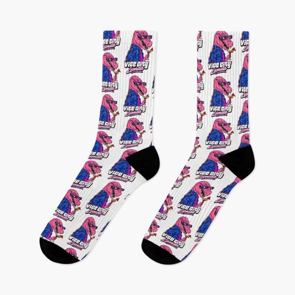 Item preview, GTA6 Vice City Leonida Crocodile – Retro 80s Miami Style   designed and sold by FelineFrenzyArt.