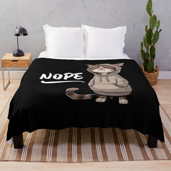 Item preview, Nope Funny Cat In Hoodie Birthday Gift designed and sold by Say It With Ink.