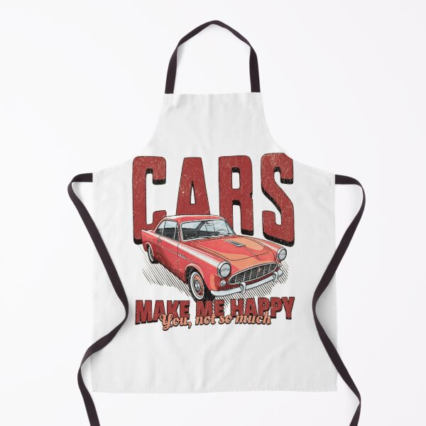 Item preview, Cars Make Me Happy – Vintage Classic Car Retro Graphic designed and sold by MindMess Studio.